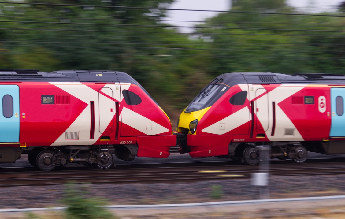 CrossCountry 220002 and 220021 Coupled Together, taken at speed